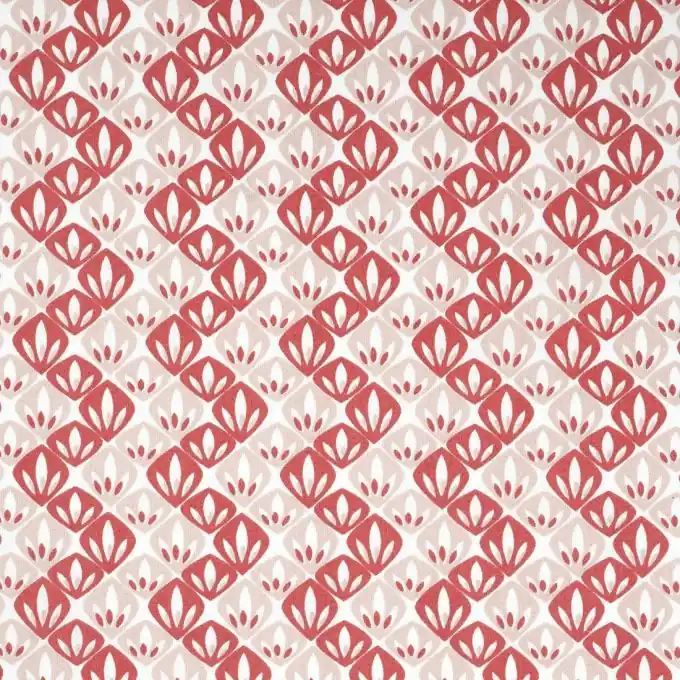 Billig Gemusterter Baumwollstoff Rosa