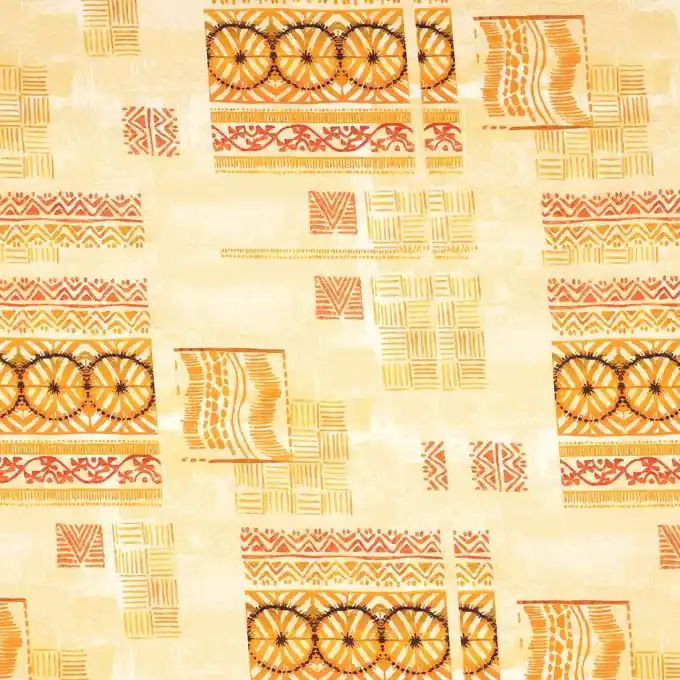 Cretonne Totem Gelb Neue Ware