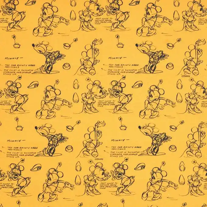 Baumwollstoff Doodle Minnie Neue Kollektion