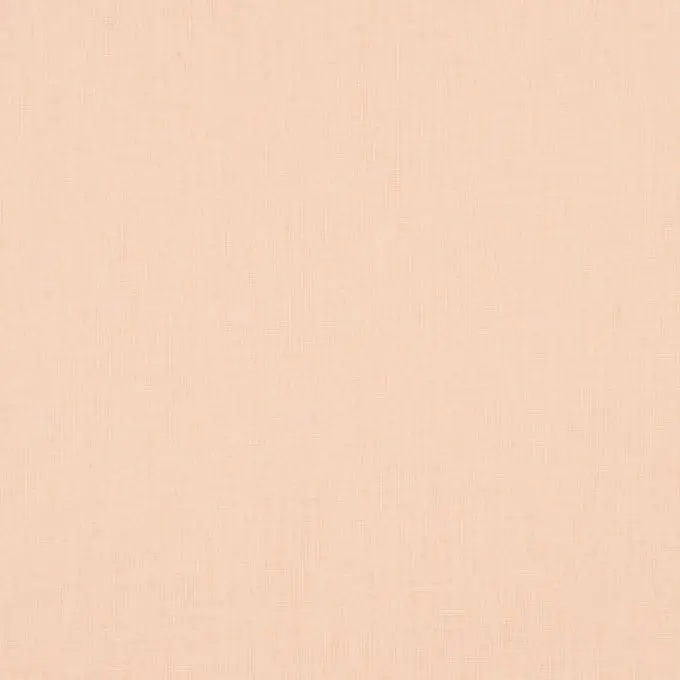 Neu Einfarbiger Baumwollstoff Cristina Abricot