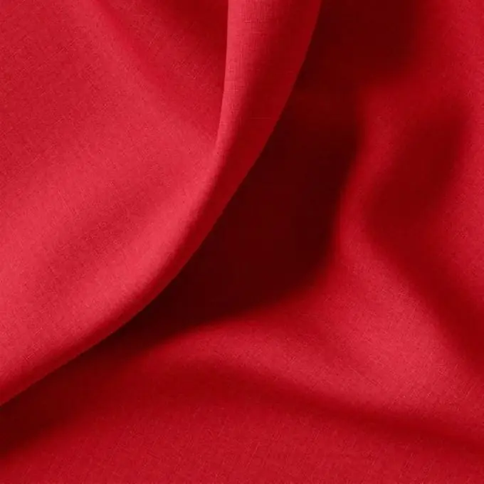 Heißes Angebot Einfarbiger Baumwollstoff Cristina Rot