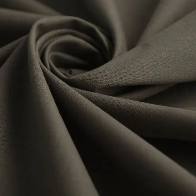 Einfarbiger Baumwollstoff Cristina Taupe Kracherpreis