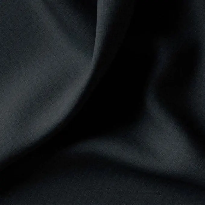 Einfarbiger Baumwollstoff Cristina Schwarzgrau Neu Im Sortiment