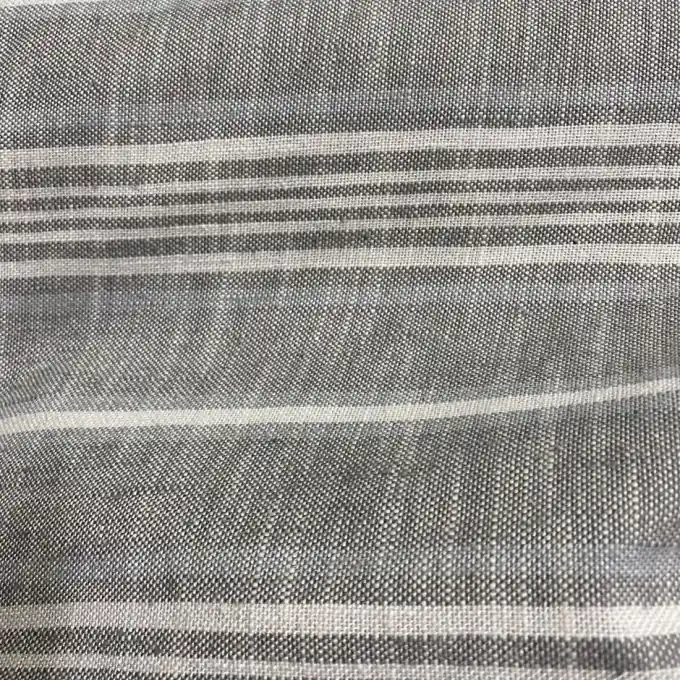 Gestreifter Webstoff Bailleta in großer Breite Must-Have