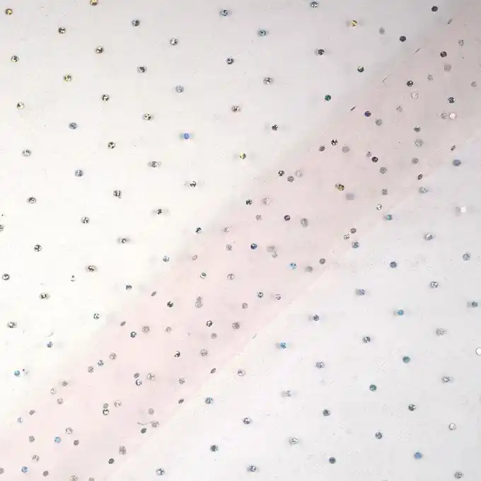 Tüll Punkte Silber Wochenendangebot