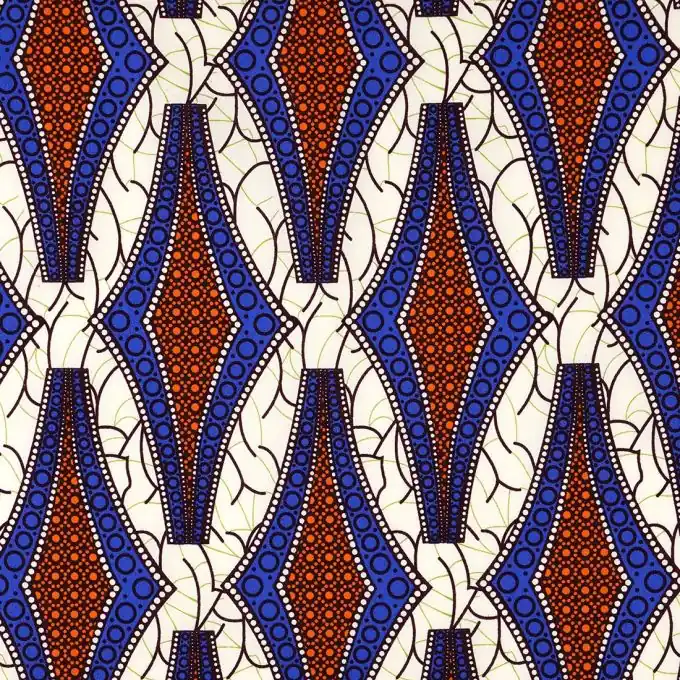 Kracherpreis Popeline Baumwolle Rauten Blau