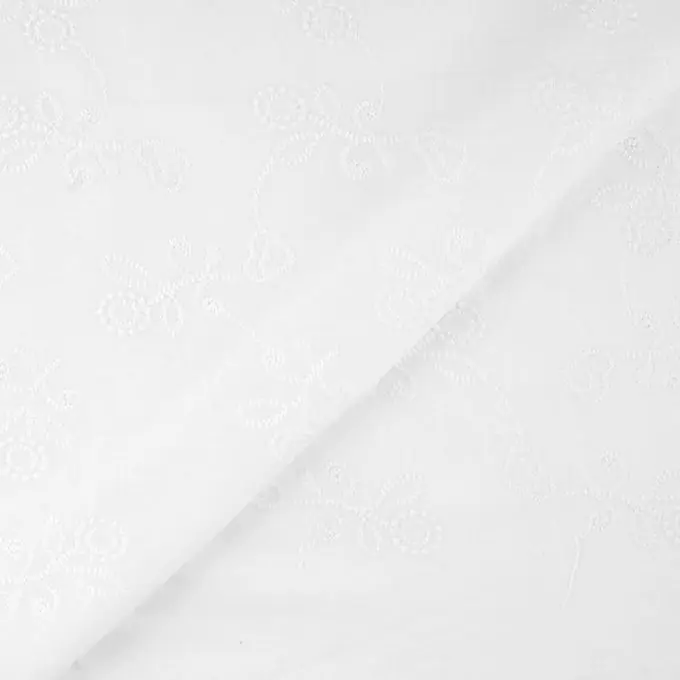 Stoff mit Stickereien Herzen/Blumen Sonderaktion