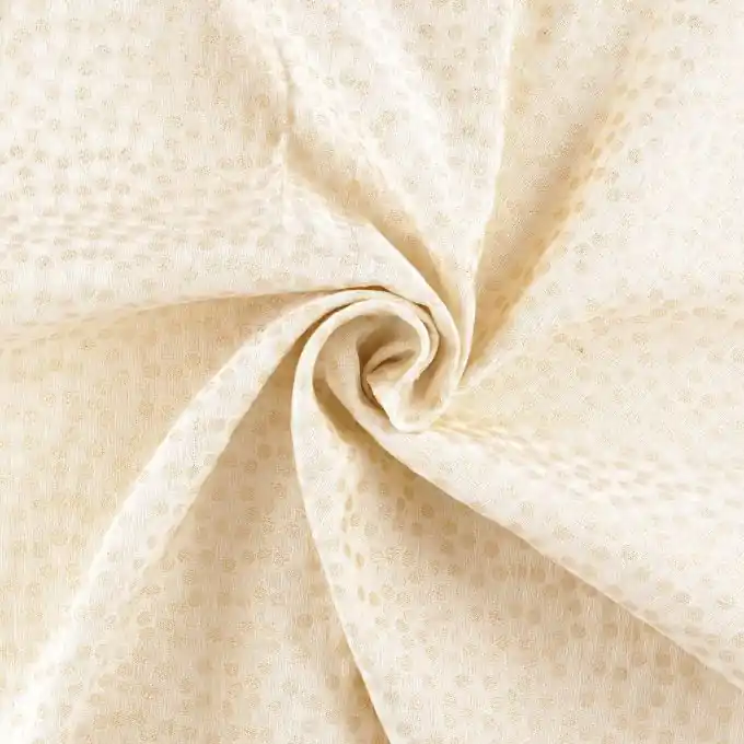 Jacquardstoff Golden Punkte Kracherpreis