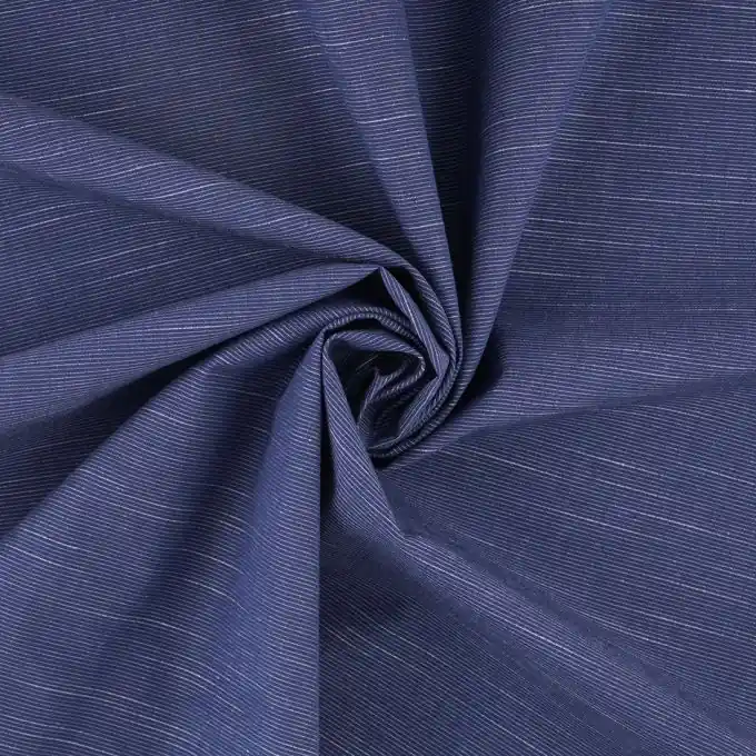Hochwertig Baumwollstoff Marineblau Streifen