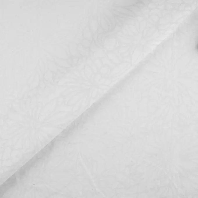 Top-Qualität Batist Weiß Blumen