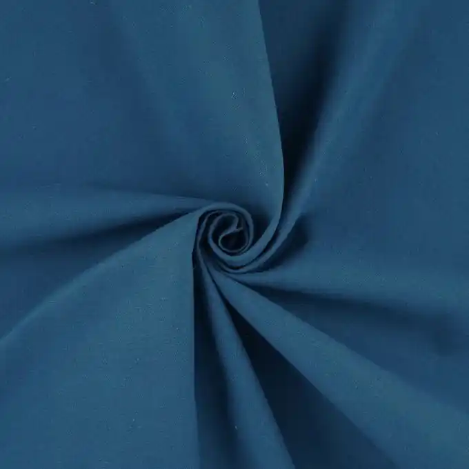 Twill Bio Baumwolle Petrolblau Neu
