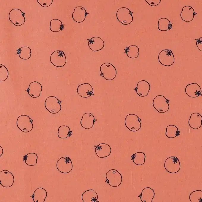 Günstig Popeline Baumwolle Tomaten Rot