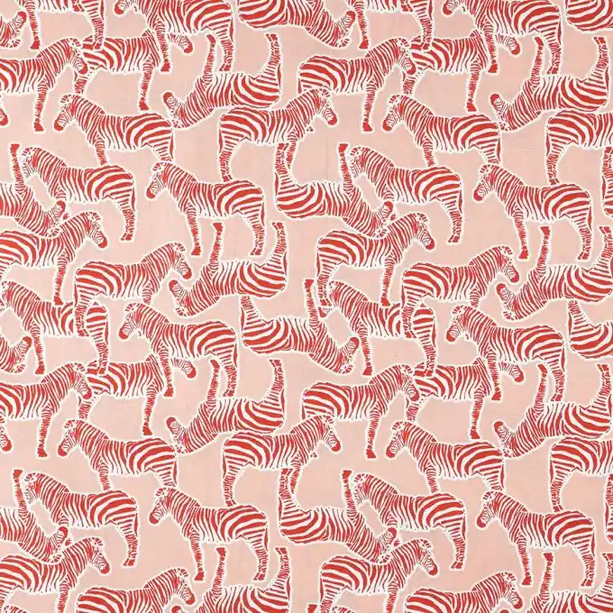 Kostenloser Rückversand Popeline Baumwolle Rosa Zebra