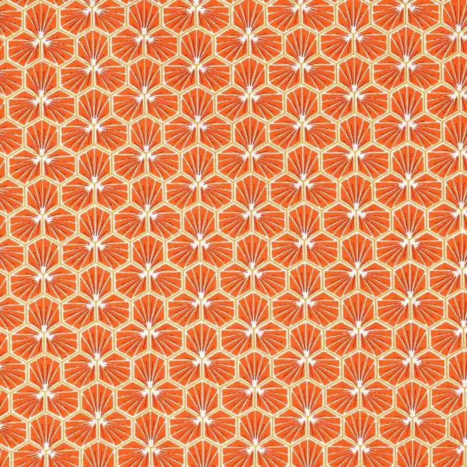 Baumwollstoff Riad Orange Nur Für Kurze Zeit