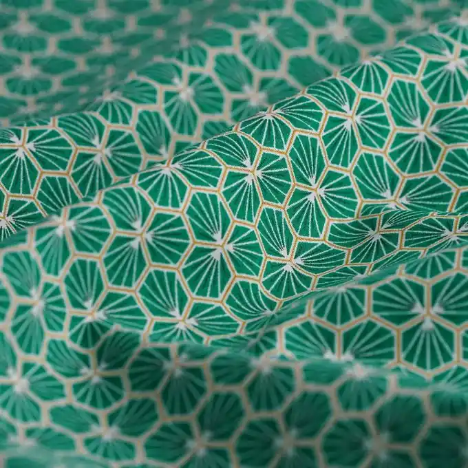 Knallerangebot Baumwollstoff Riad Grün