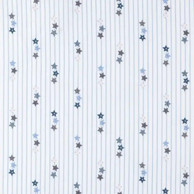 Solange Der Vorrat Reicht Baumwollstoff Streifen/Sterne