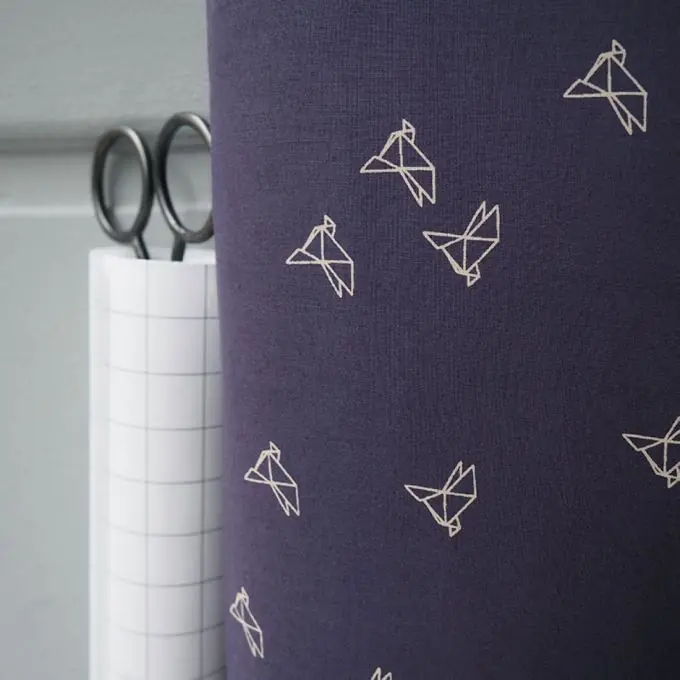 Batist Baumwolle byebye birdie Navy Saisonangebot