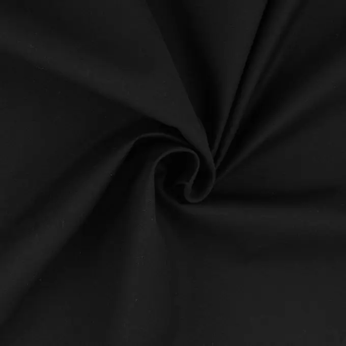 Rabatt Baumwollsatin, einfarbig Schwarz