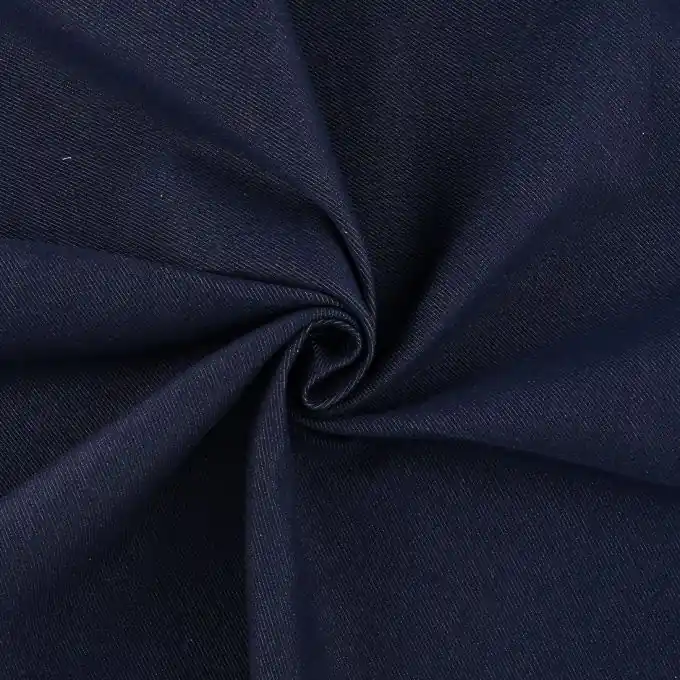 Markenware Schwerer Jeansstoff Bio Marineblau