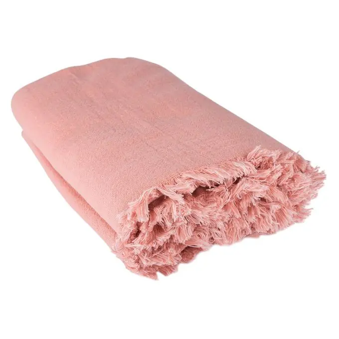 Decke Baumwolle Rosa Expressversand