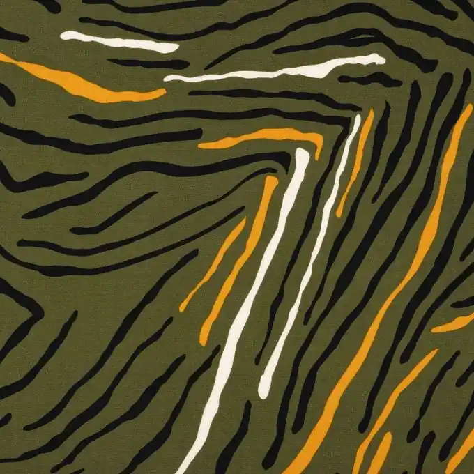 Popeline Viskose Khaki Original