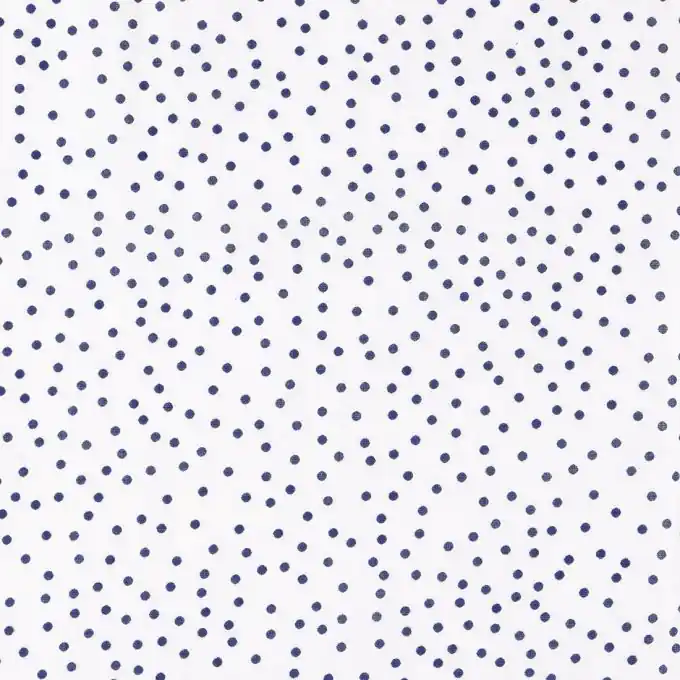 Sale Batist Baumwolle Punkte Blau