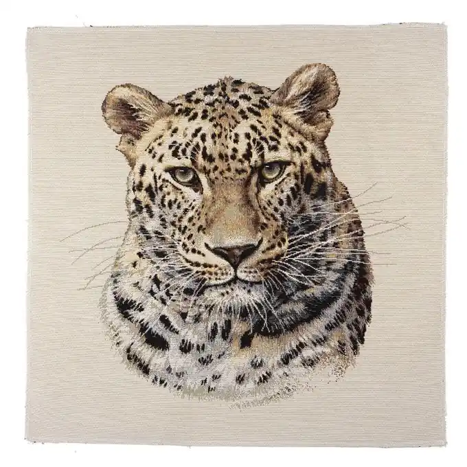 Stoffabschnitt Jacquard Leopard Abverkauf