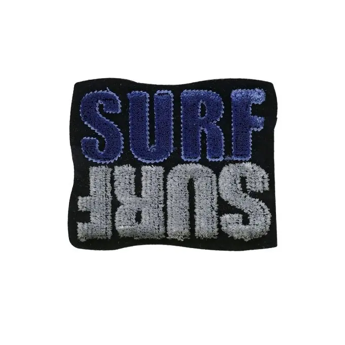 Neuheit Bügelbild Surf Blau