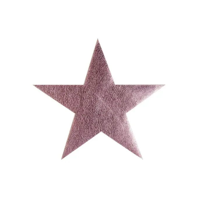 Bügelbild Stern Rosa Markenware