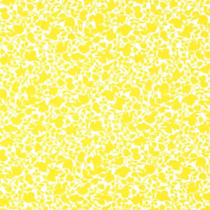 Weltweiter Versand Baumwollstoff Gelb Blumen