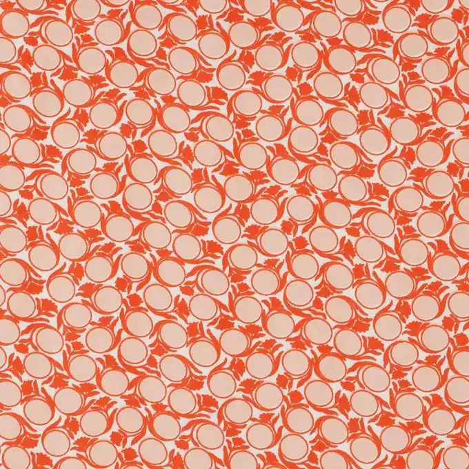 Popeline Baumwolle Früchte Orange Mengenrabatt