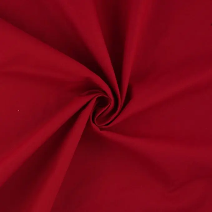 Gabardine Bio Baumwolle Rot Schneller Versand