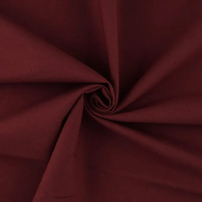 Top-Qualität Gabardine Bio Baumwolle Weinrot