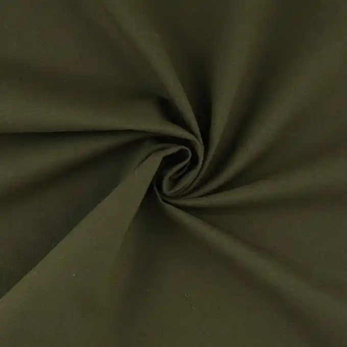Weltweiter Versand Gabardine Bio Baumwolle Khaki