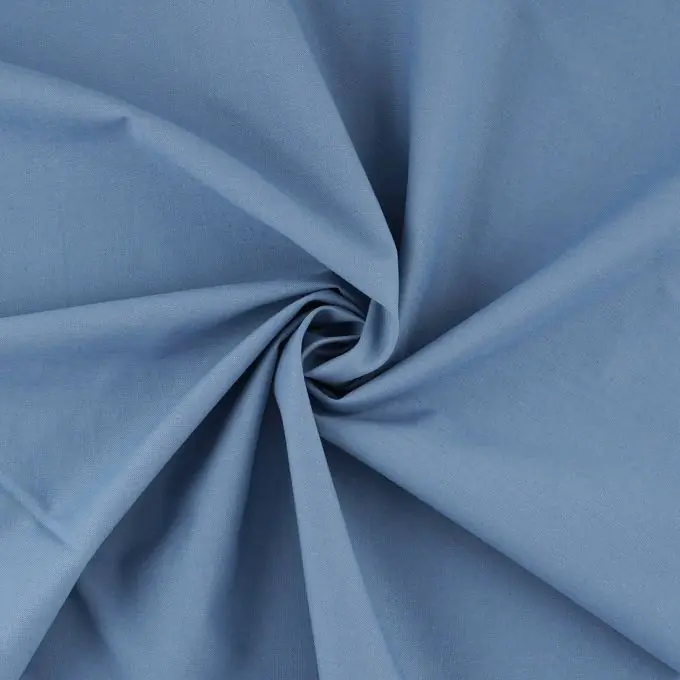 Popeline Bio Baumwolle Blaugrau Preisknaller