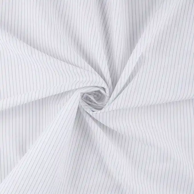 Preis Gesenkt Batist Bio Baumwolle Streifen Weiß