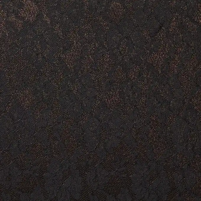 Kracherpreis Spitzenstoff Schwarz/Bronze 140cm Breite – Elegante Dentelle