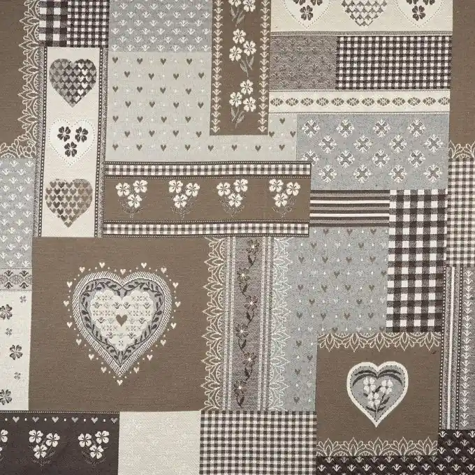 Kracherpreis Gewebter Jacquard-Stoff Albisen in Braun