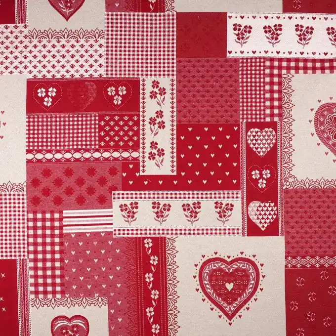 Jacquard Albisen Rot Begrenztes Angebot