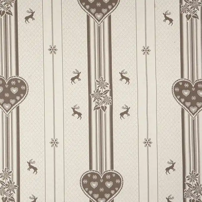 Stoff Jacquard Alpineto beige Jetzt Kaufen