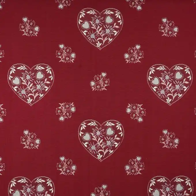 Kostenloser Rückversand Jacquard Herzen Val Badia Rot