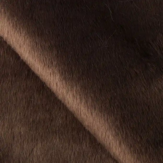 Schneller Versand Kunstpelz Matane Braun