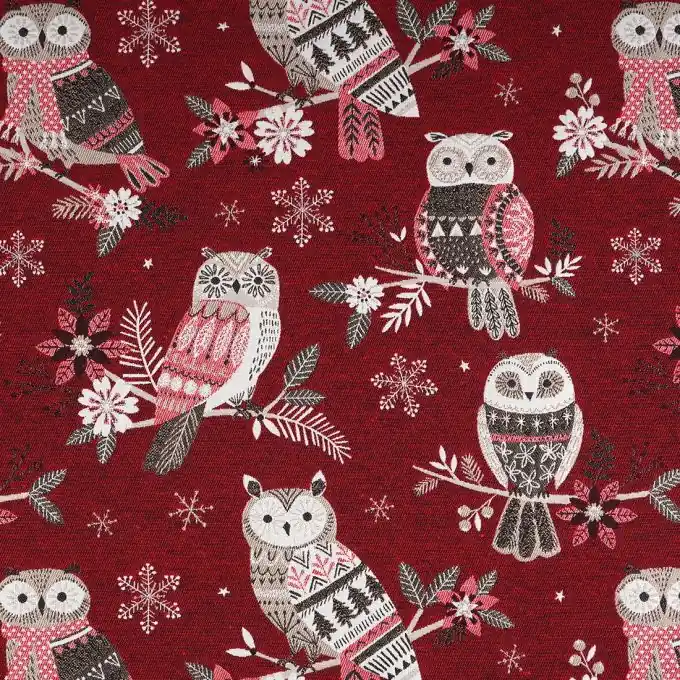 Kostenfreie Lieferung Jacquard Rot Eule