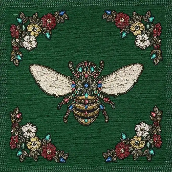 Bestseller Jacquard grün Biene
