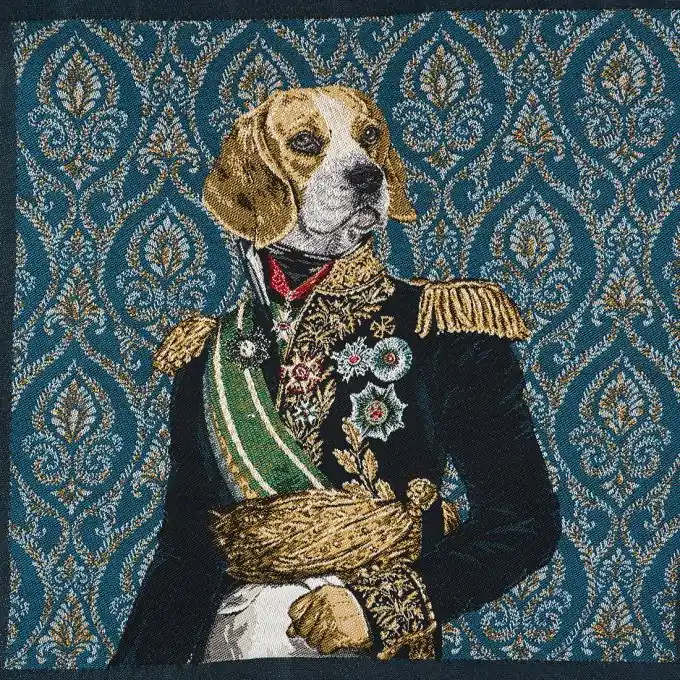 Jacquard Stoffabschnitt Hund Jetzt Bestellen