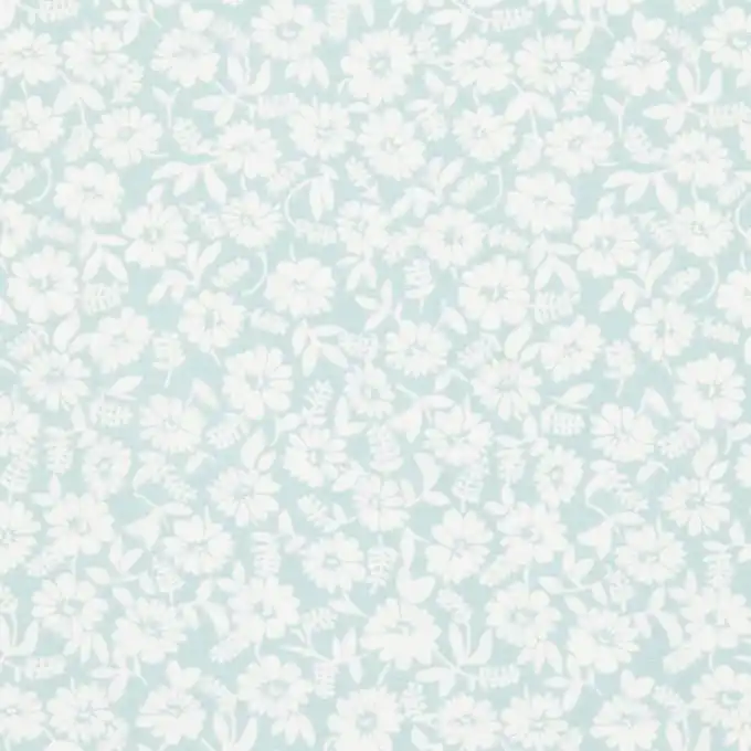 Aktuell Baumwollstoff Blumen weiß