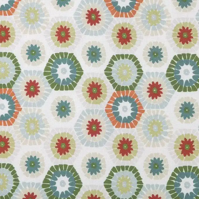 Ausverkauf Dicker Baumwollstoff Sechseck grün