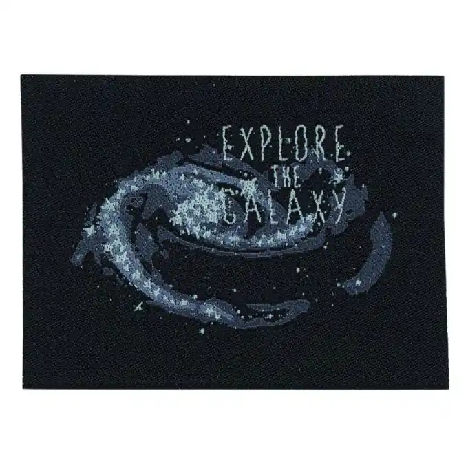 Bügelbild Galaxy blau Top-Qualität