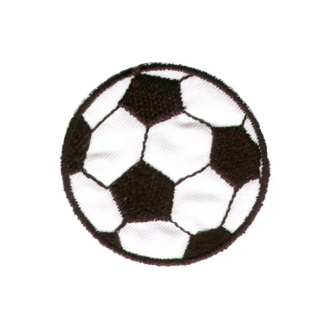 Bügelbild Fußball grau Knallerangebot