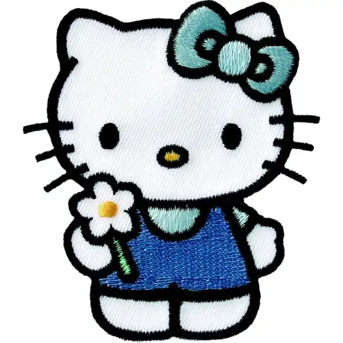 Bügelbild hello kitty blau Günstig